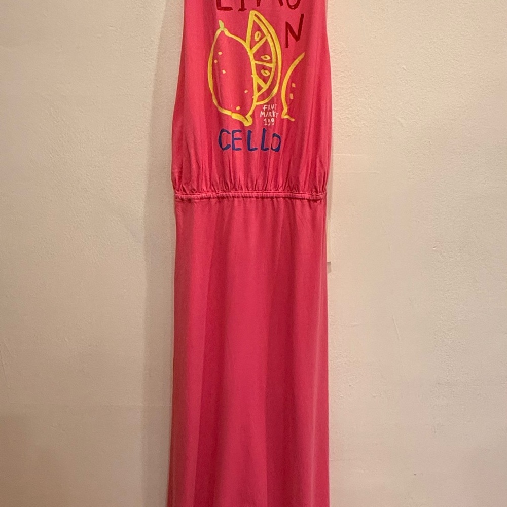 NWT Anthropology Jordan Nickson X Celandine Pink Twist-Back T-Shirt Maxi Dress. - Picture 4 of 8
